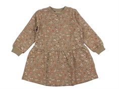 Wheat cocoa brown meadow sweat dress Zenia